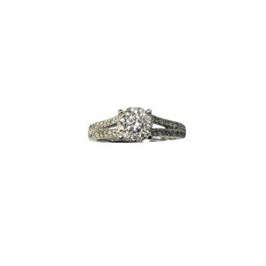 Vintage 14 Karat White Gold Diamond Ring Size 9.25 #11777